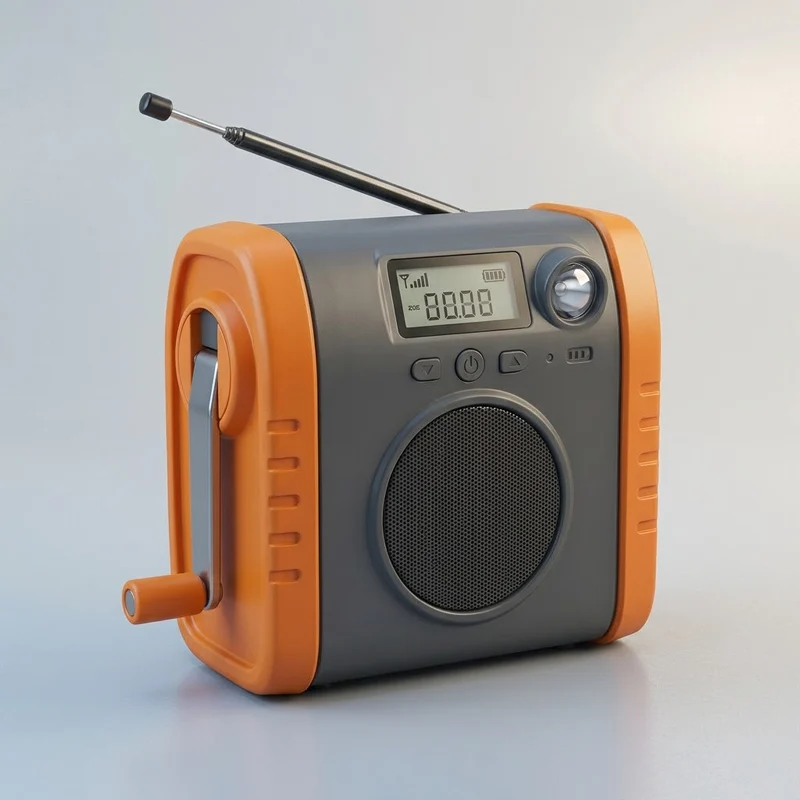 Illustrative render of a NOAA weather radio