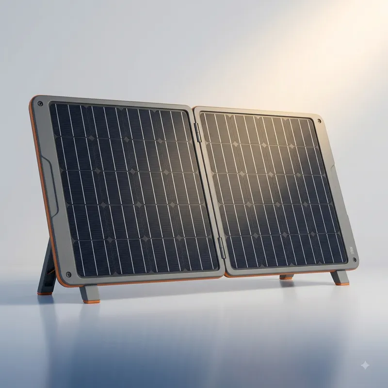 Illustrative render of solar panels gear (generic, not a specific product)